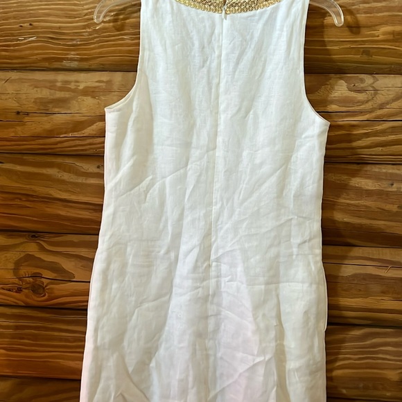 Sara Campbell White Linen Dress - Picture 10 of 10